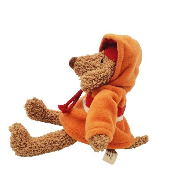 Bath & Body Works  Barker the Puppy Plush Dog Beanie Orange Hoodie‎ Stuffed Tags - Picture 3 of 7